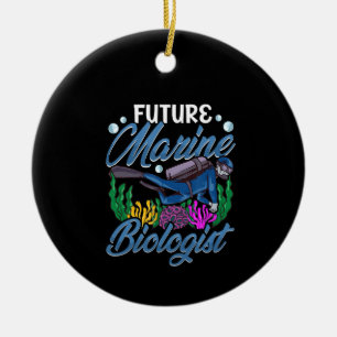 Ornamento De Cerâmica Cute & Funny Future Marine Biologist Biology