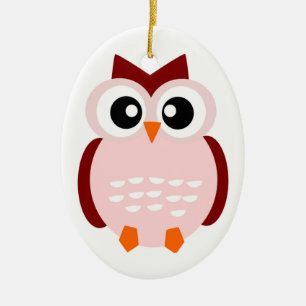 ORNAMENTO DE CERÂMICA CUTE OWL