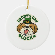 Cute Shih Tzu Lucky Leprechaun St.Patrick's Day