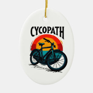 Ornamento De Cerâmica Cycopath: Bike Energetica com Teto Gráfico do Sol