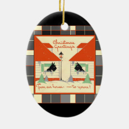 Ornamento De Cerâmica Da nossa casa até à sua comida escocesa