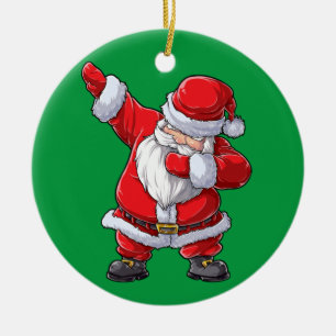 Ornamento De Cerâmica Dabbing Papai Noel Boys de Natal Men Engraçado Xma