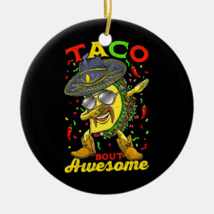 Ornamento De Cerâmica Dabbing Taco Cinco De Mayo Boys Men Comida mexican