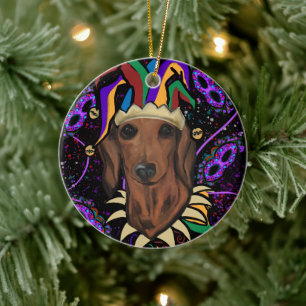 Ornamento De Cerâmica Dachshund