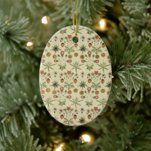 Ornamento De Cerâmica Daisy de William Morris, Flores Vitorianas Antigas