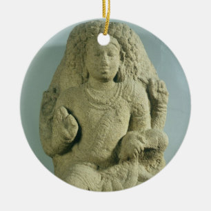 Ornamento De Cerâmica Dakshinamurti, Tamil Nadu, dinastia de Pallava