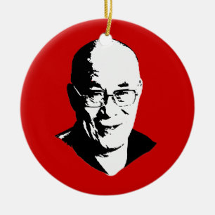Ornamento De Cerâmica Dalai Lama