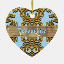 Ornamento De Cerâmica Damasco do Victorian de Bandwright Gigi