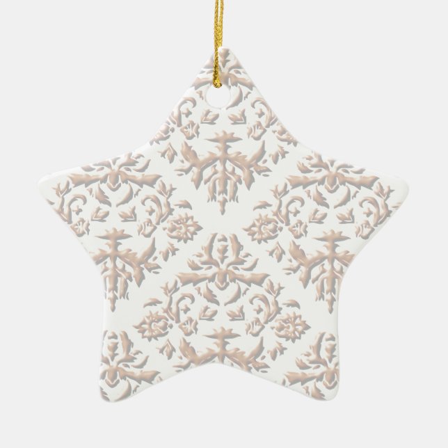 Ornamento De Cerâmica Damascos 3D (Frente)