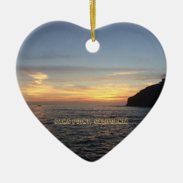 Ornamento De Cerâmica Dana Point, Califórnia Ornament (Frente)