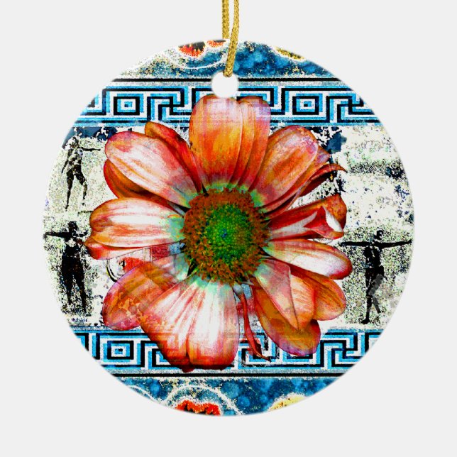 Ornamento De Cerâmica Dança Antiga (Frente)