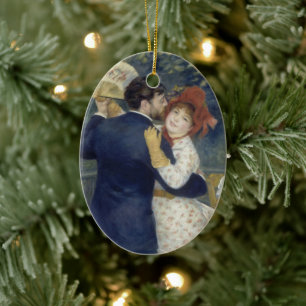 Ornamento De Cerâmica Dança Country por Pierre Renoir, Arte Fino Antigo