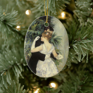 Ornamento De Cerâmica Dança da cidade por Pierre Renoir, Vintage Fine Ar