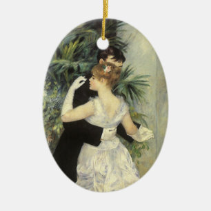 Ornamento De Cerâmica Dança da cidade por Pierre Renoir, Vintage Fine Ar