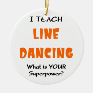 Ornamento De Cerâmica dança da linha de ensino