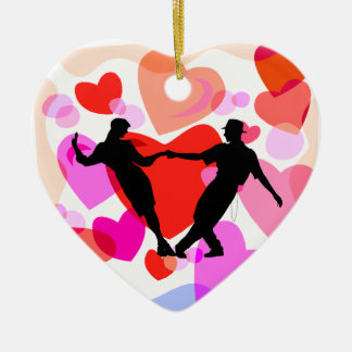 Ornamento De Cerâmica dança de salão de baile