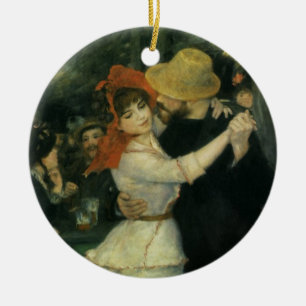 Ornamento De Cerâmica Dança em Bougás por Pierre Renoir, Vintage Art
