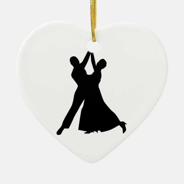 Ornamento De Cerâmica Dança padrão (Frente)
