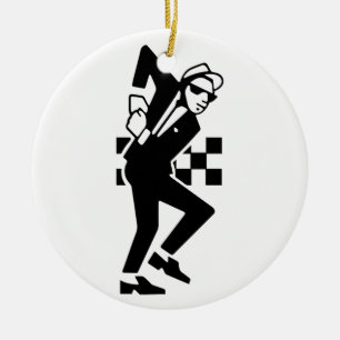 Ornamento De Cerâmica Dançarina de SKA