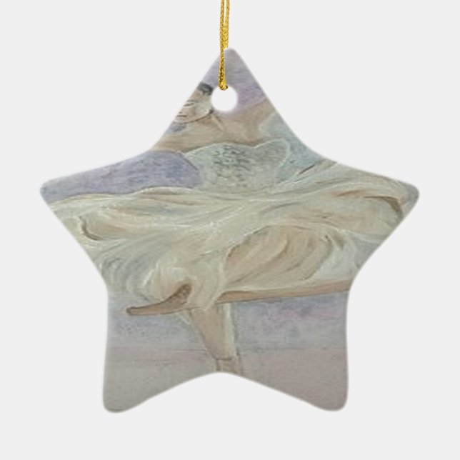 Ornamento De Cerâmica Dançarino da bailarina (Frente)
