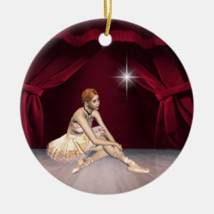 Ornamento De Cerâmica Dance Ballerina