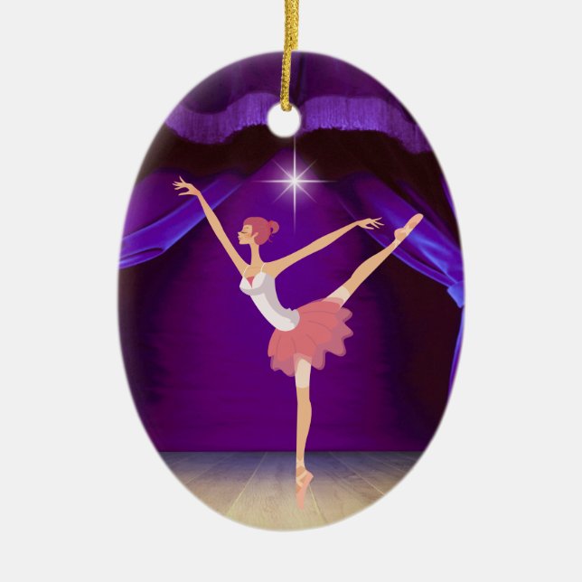Ornamento De Cerâmica Dance Ballerina - SRF (Frente)