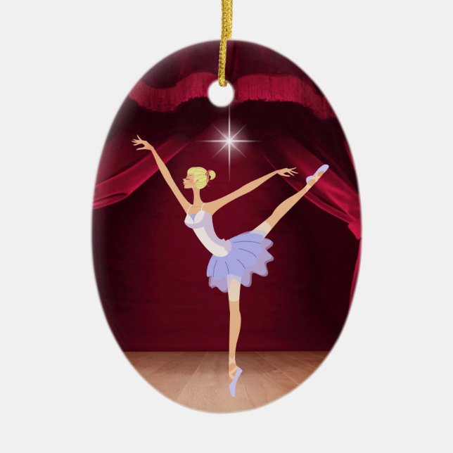 Ornamento De Cerâmica Dance Ballerina - SRF (Frente)
