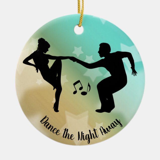 Ornamento De Cerâmica Dance Dancing Ornament (Frente)