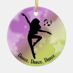 Ornamento De Cerâmica Dance Dancing Ornament