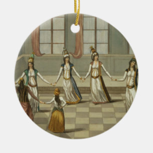 Ornamento De Cerâmica Dance de que é elegante com as mulheres gregas