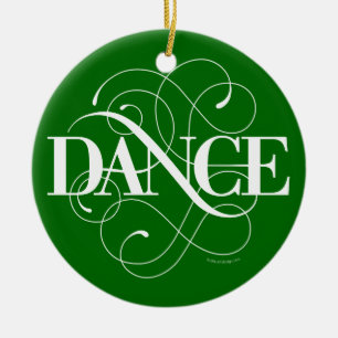 Ornamento De Cerâmica Dance Flourish