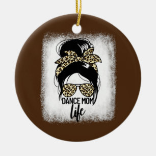 Ornamento De Cerâmica Dance Mãe Vida Mensagem Bun Ballerina Mãe Dança Da
