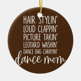Ornamento De Cerâmica Dance Mamãe Favorita Mãe Dance Bag Carryin