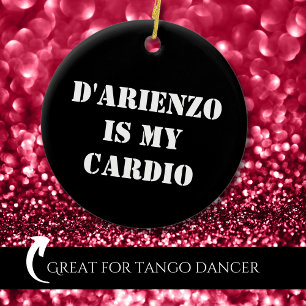 Ornamento De Cerâmica D'Arienzo É Meu Cardio Cerâmica Tango Argentino