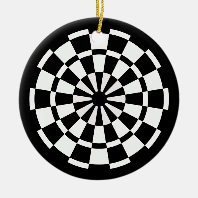 Ornamento De Cerâmica Dartboard (Frente)