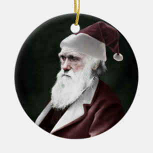 Ornamento De Cerâmica Darwin Papai Noel