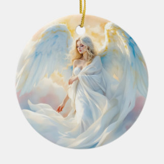 Ornamento De Cerâmica Dawn Celestial - Anjo da Paz e da Luz
