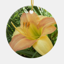 Ornamento De Cerâmica DAYLILY "Blond Baby" — Cor de laranja verde amarel
