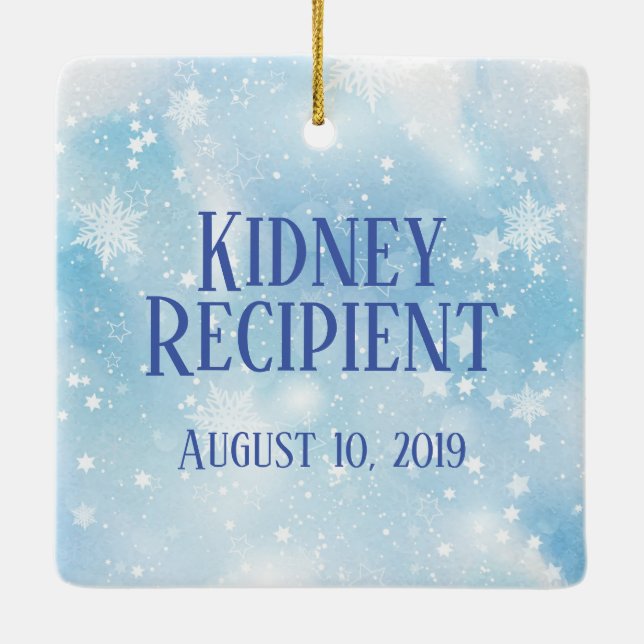 Ornamento de Cerâmica de Destinatário de Transplan (Verso)