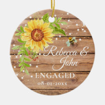 Ornamento de cerâmica de girassol amarelo-russo