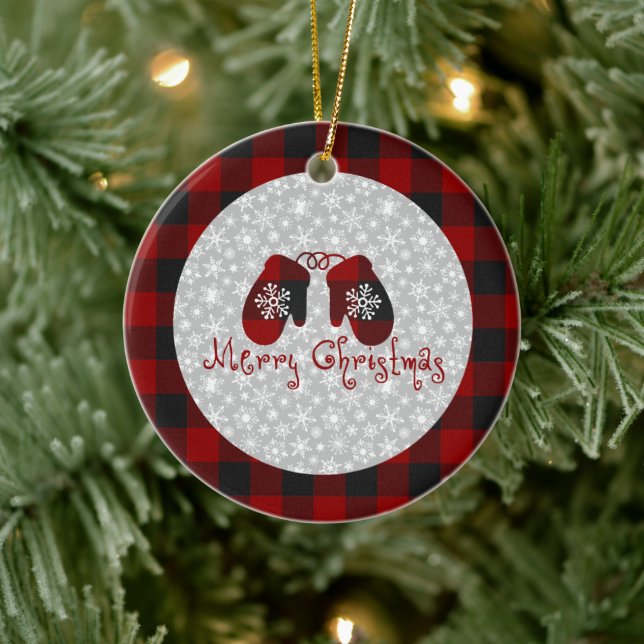 Ornamento de Cerâmica de Mentiras de Natal Feliz (Árvore)