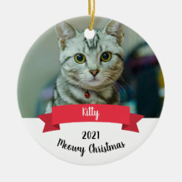 Ornamento de Cerâmica de Natal Personalizada para 