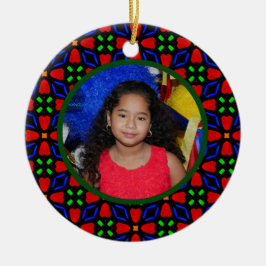Ornamento de Cerâmica de Natal Personalizável