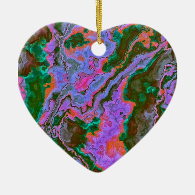 Ornamento de Cerâmica de Sour Marble (Frente)