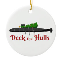 Deck the Hulls - Ornament Sub Holiday
