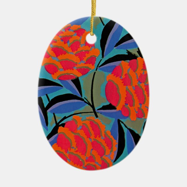 Ornamento De Cerâmica Deco de Arte de Seguy #2 em Emporio Moffa (Frente)