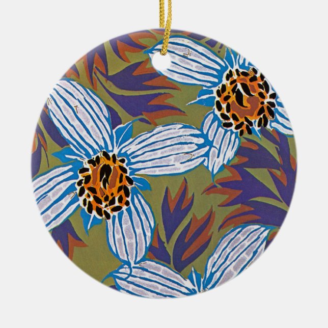 Ornamento De Cerâmica Deco de Arte de Seguy #7 em Emporio Moffa (Frente)