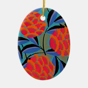 Ornamento De Cerâmica Deco de Arte de Seguy no Emporio Moffa