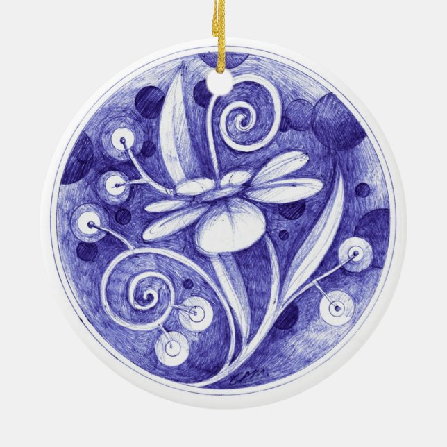 Ornamento De Cerâmica Decoração 2 do Natal (Traseira)