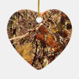 Ornamento De Cerâmica Decoração da Camouflagem Natural da Floresta em Qu